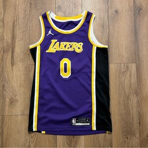Nike Purple and Yellow L.A Lakers Basketball Jersey